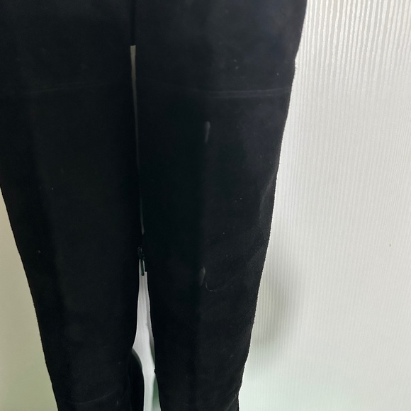 Via Spiga sexy over the knee black suede boots back button detail (defects! ) - Picture 13 of 14